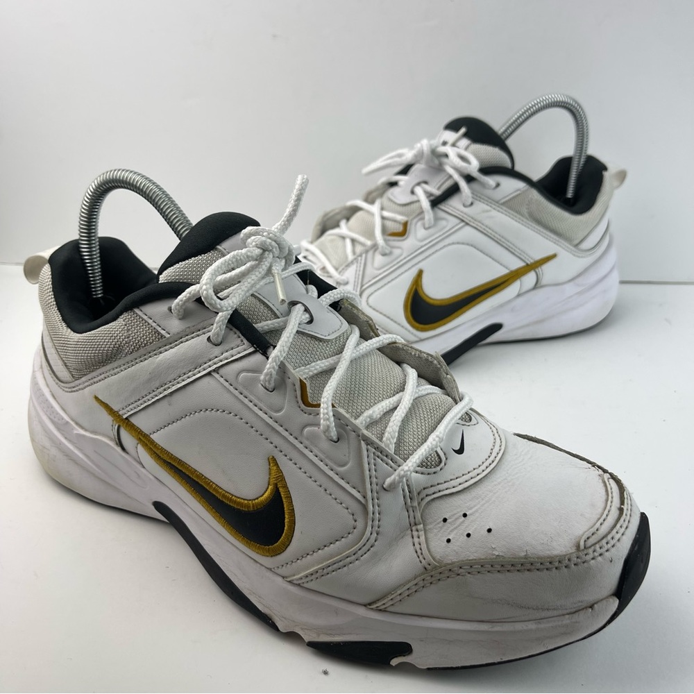 Nike Defy All Day 'White Black Gold' DJ1196-103 Sneakers Men’s Size 11.5